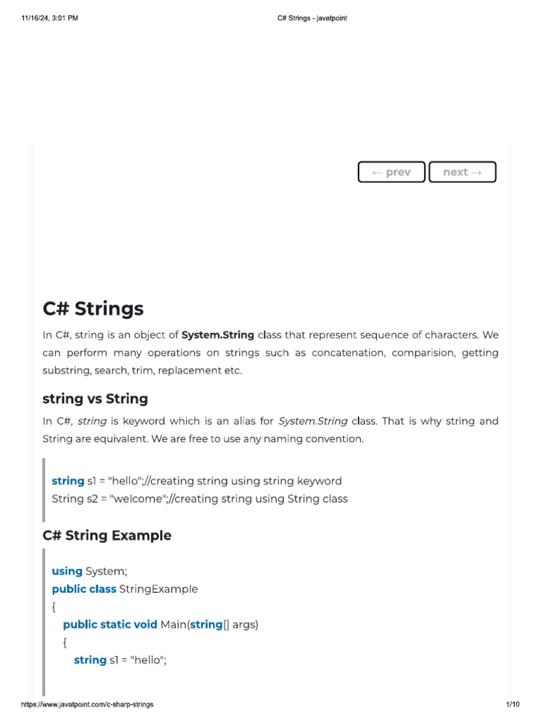 String Methods | PDF