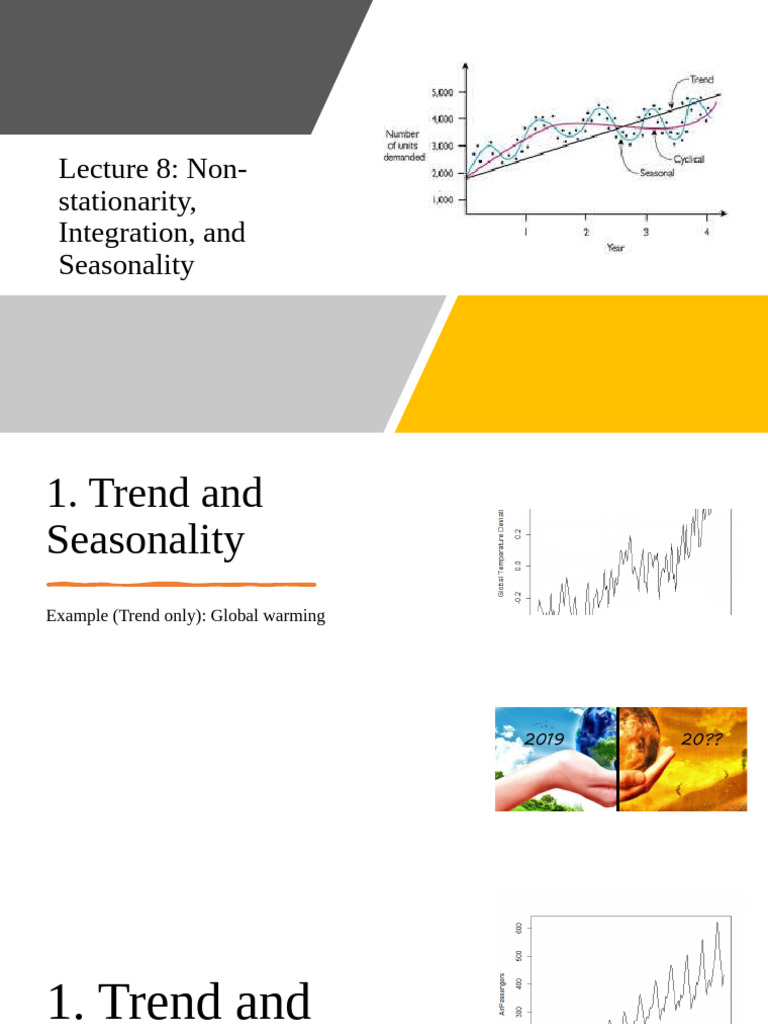 Non-Stationarity and ARIMA Forecasting | PDF | Autoregressive ...