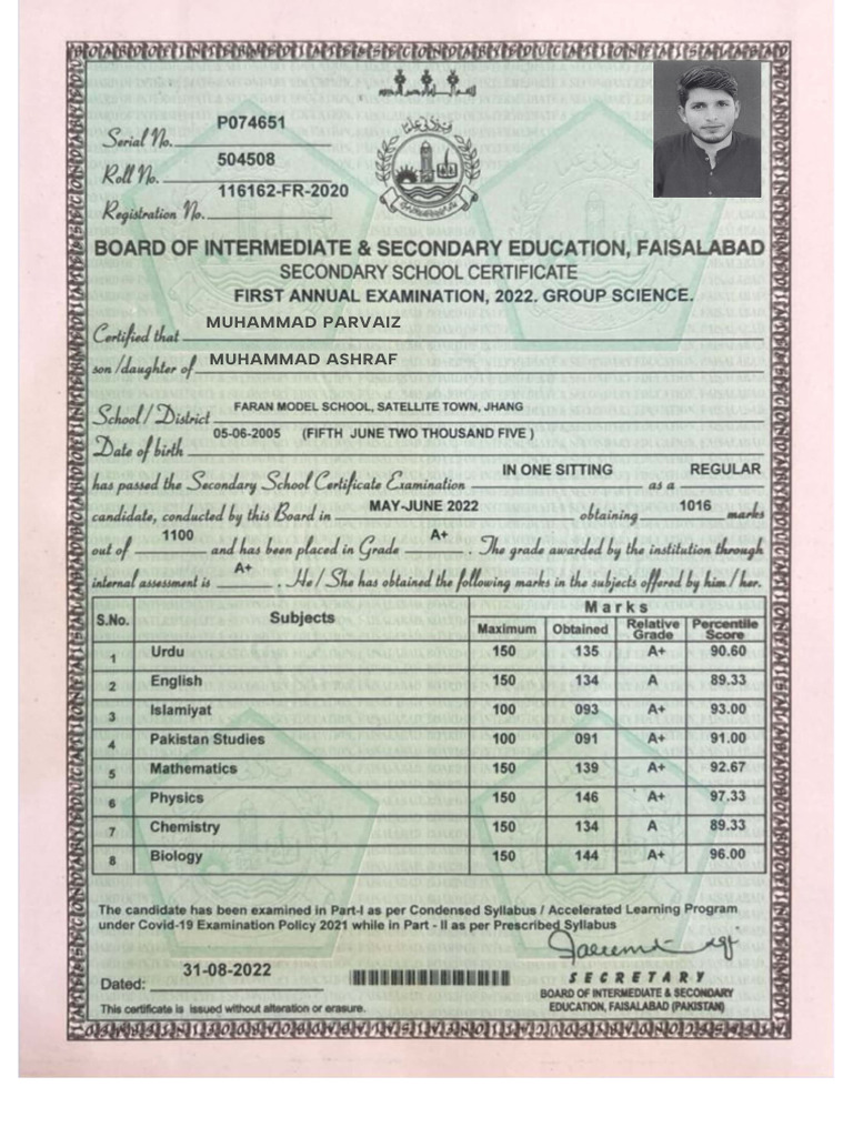 SSC Degree | PDF