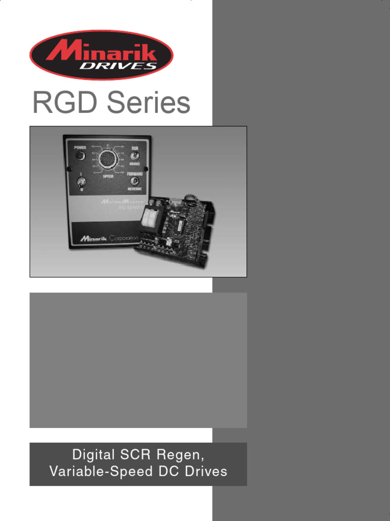 RGD Series Digital SCR Drives Manual | PDF | Fuse (Electrical ...