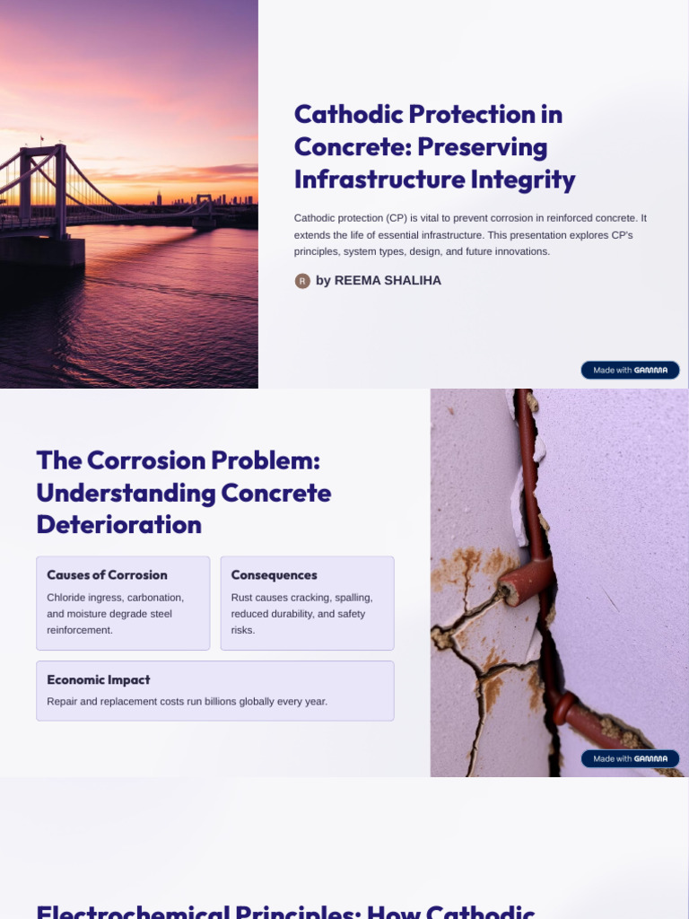 Cathodic Protection for Concrete Integrity | PDF | Corrosion | Materials