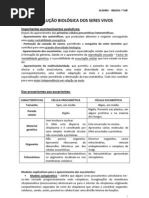 3 - EVOLUÇÃO BIOLÓGICA DOS SERES VIVOS