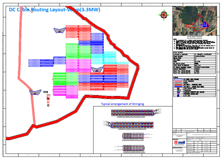 3.3MW Volvo DC Cable Routing Layout | PDF