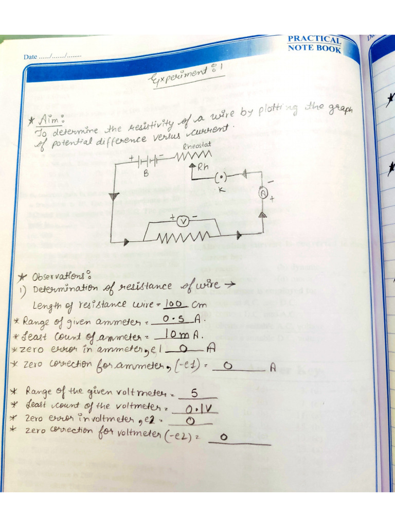 Exp. 1 Physics | PDF