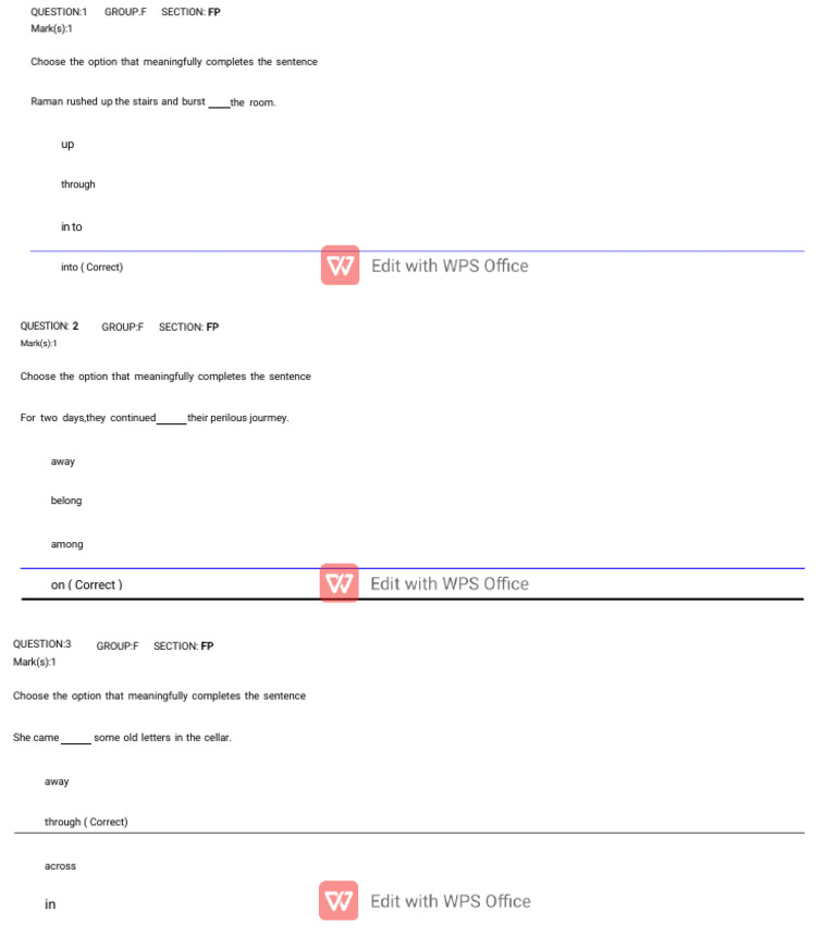 Sentence Completion Practice Questions | PDF