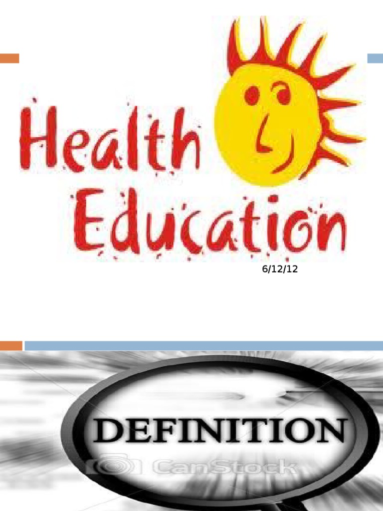 Health Education Ppt | Health Education | Community