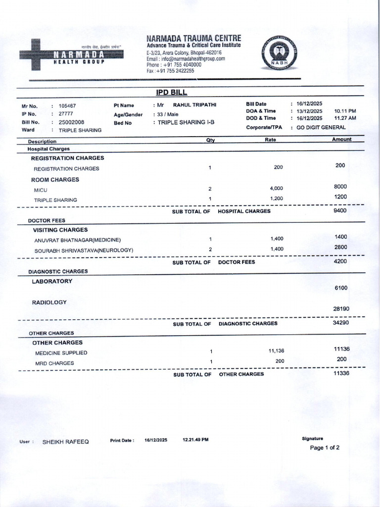 Final IPD Bill | PDF