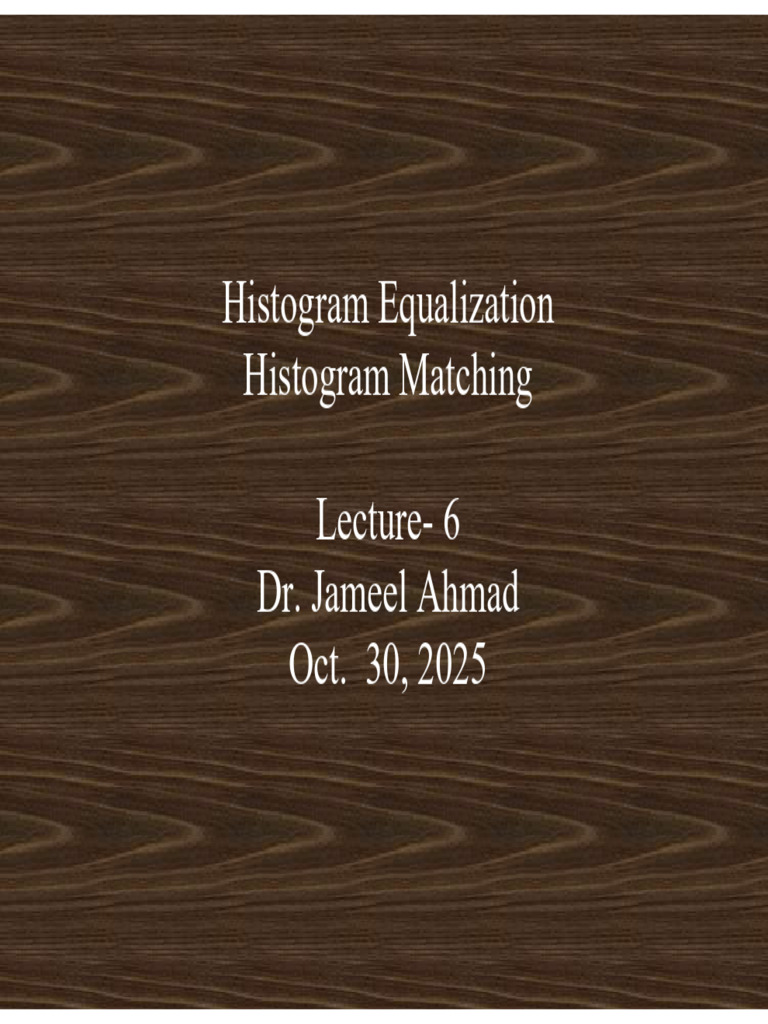 Histogram Equalization Techniques Explained | PDF | Probability ...