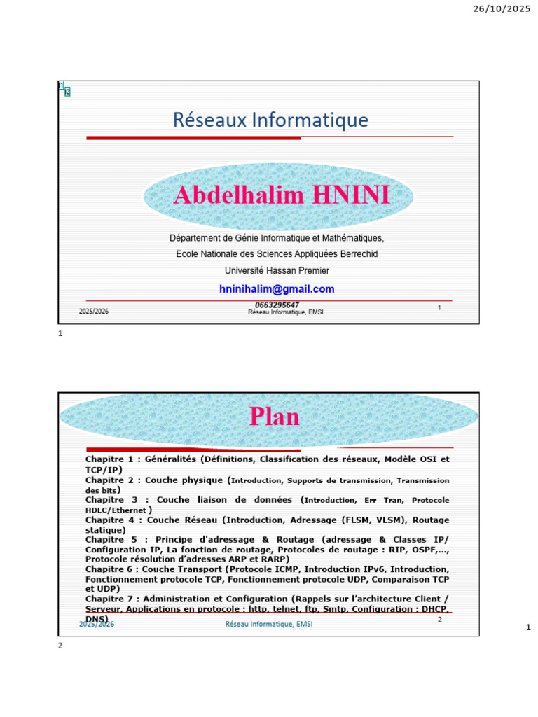 Introduction aux Réseaux Informatiques | PDF | Topologie de réseau ...