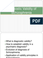 Diagnostic Validity of Schizophrenia