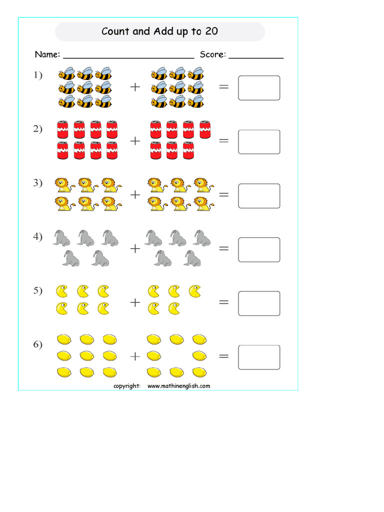 Printable Primary Math Worksheet For Math Grades To Based On | PDF