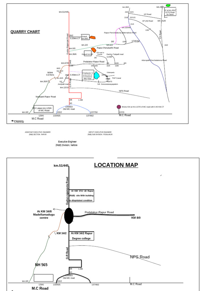 Quarry Map Rapur Section and IB Quarry | PDF