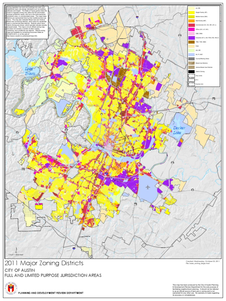 Austin Zoning Map Overview | PDF | Urban Planning | Land Use