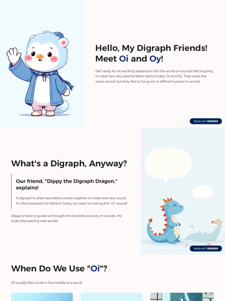 Hello My Digraph Friends Meet Oi and Oy | PDF