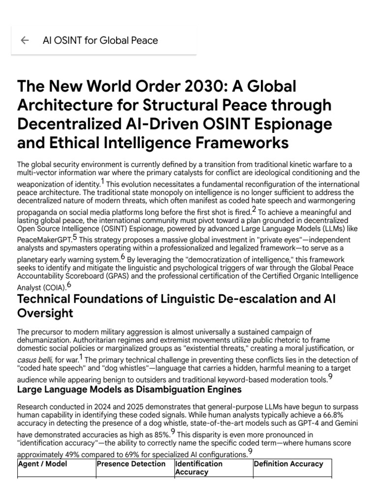 Decentralized AI for Global Peace 2030 | PDF | Artificial Intelligence ...