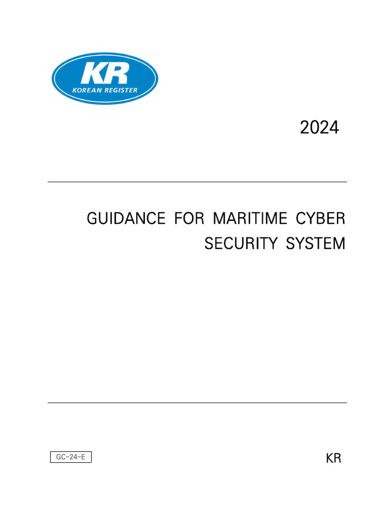 Maritime Cyber Security Guidance 2024 | PDF | Computer Security | Security