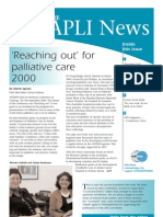 APLI News: Reaching Out' For Palliative Care 2000