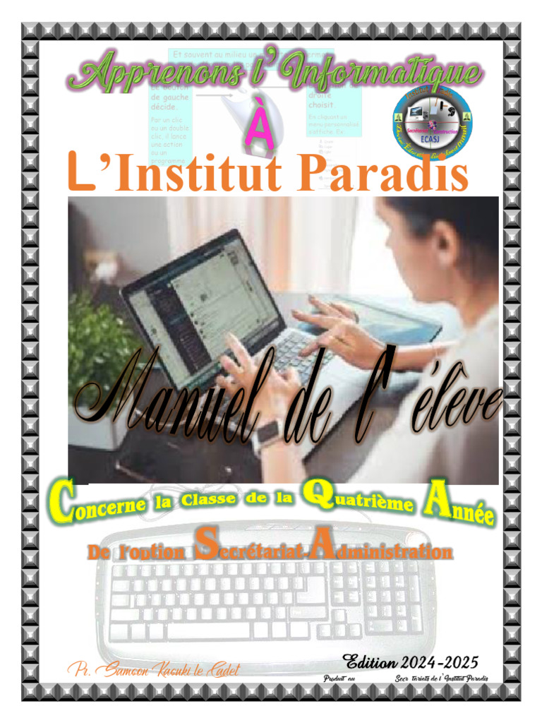 Manuel Informatique 4e Année Secrétariat | PDF | Environnement de ...