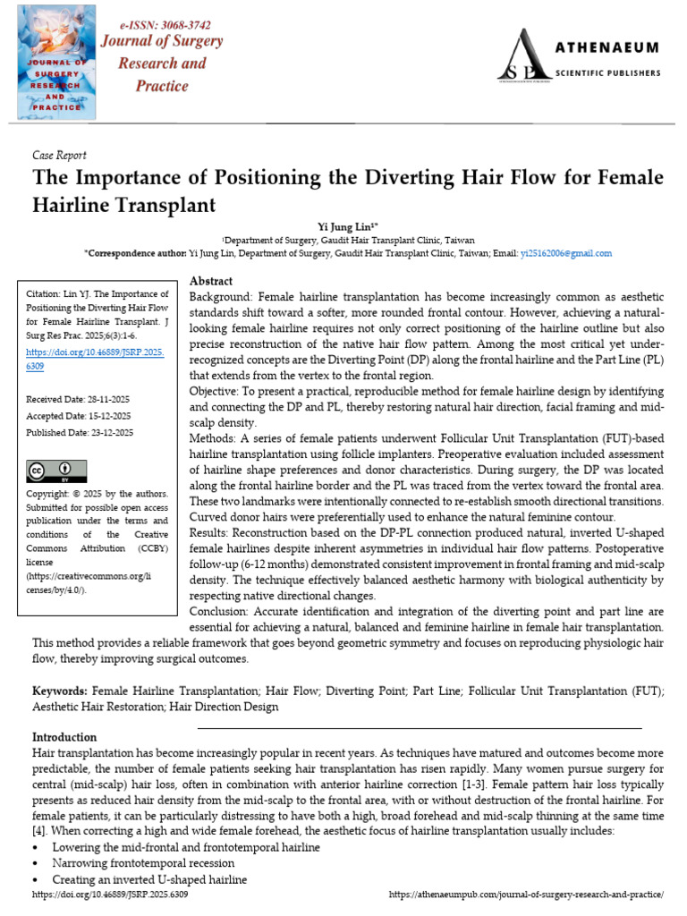 The Importance of Positioning The Diverting Hair Flow For Female ...