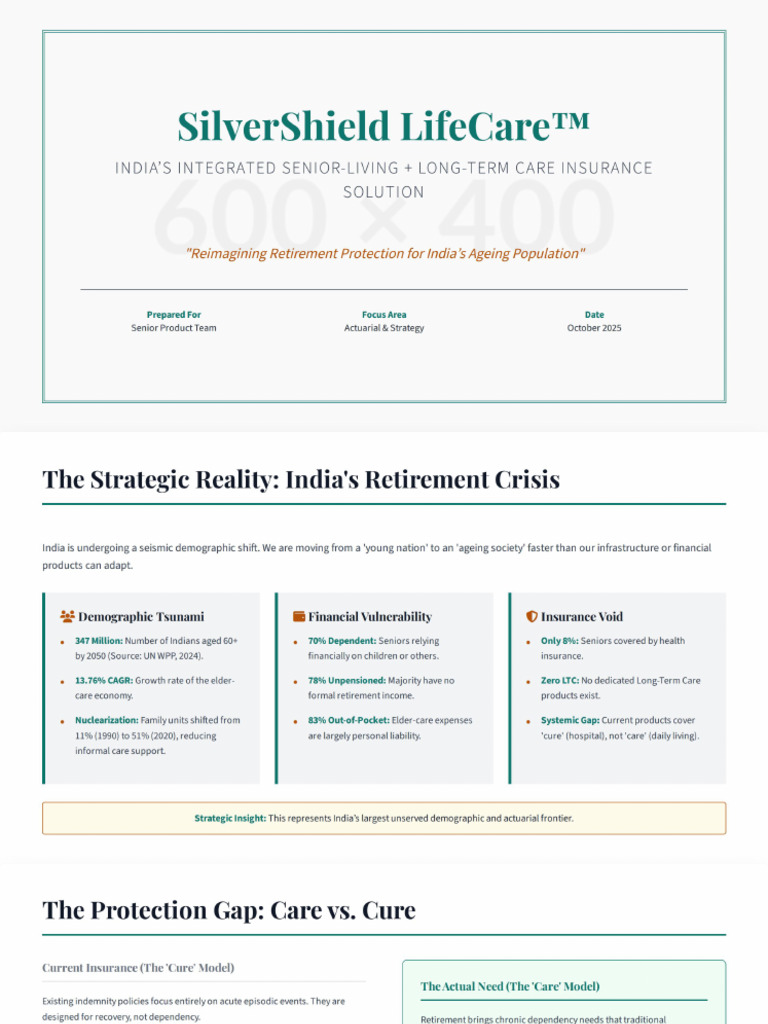 SilverShield LifeCare Comprehensive Strategy | PDF