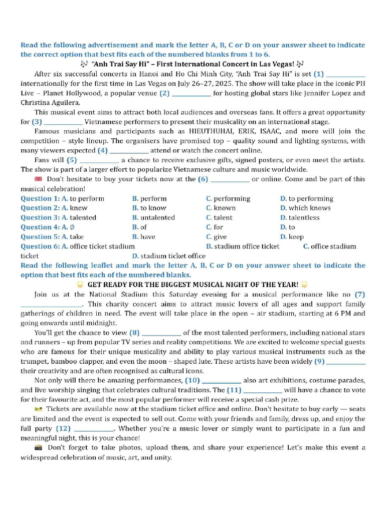 Unit 3 - Test 1 | PDF