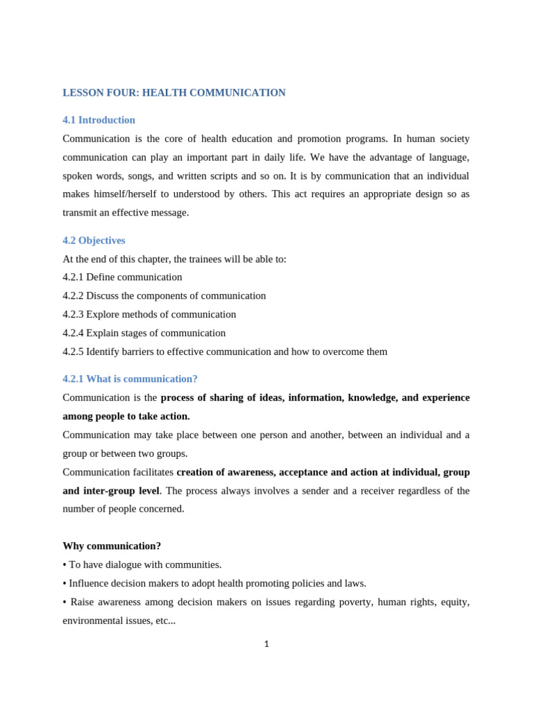 Health Communication Strategies Explained | PDF | Communication ...