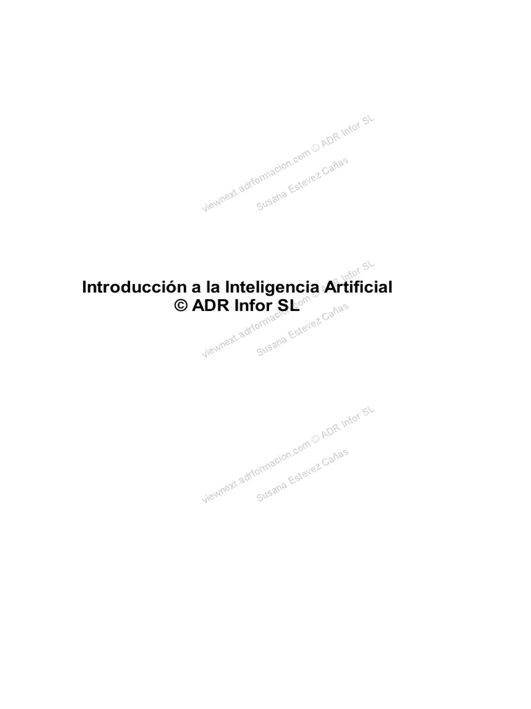 Introducción a la Inteligencia Artificial | PDF | Inteligencia ...