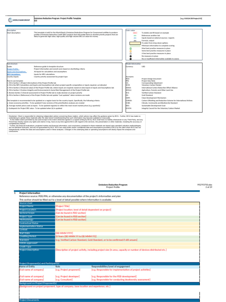 Appendix A - Project Profile Template | PDF | Clean Development Mechanism