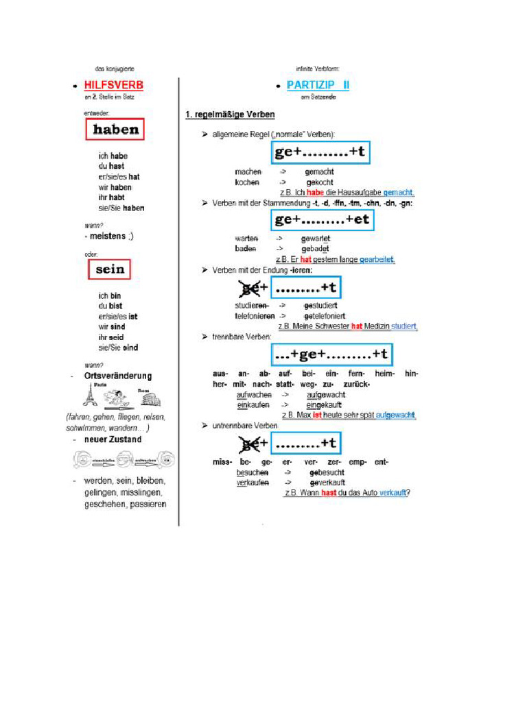 German Class Notes | PDF