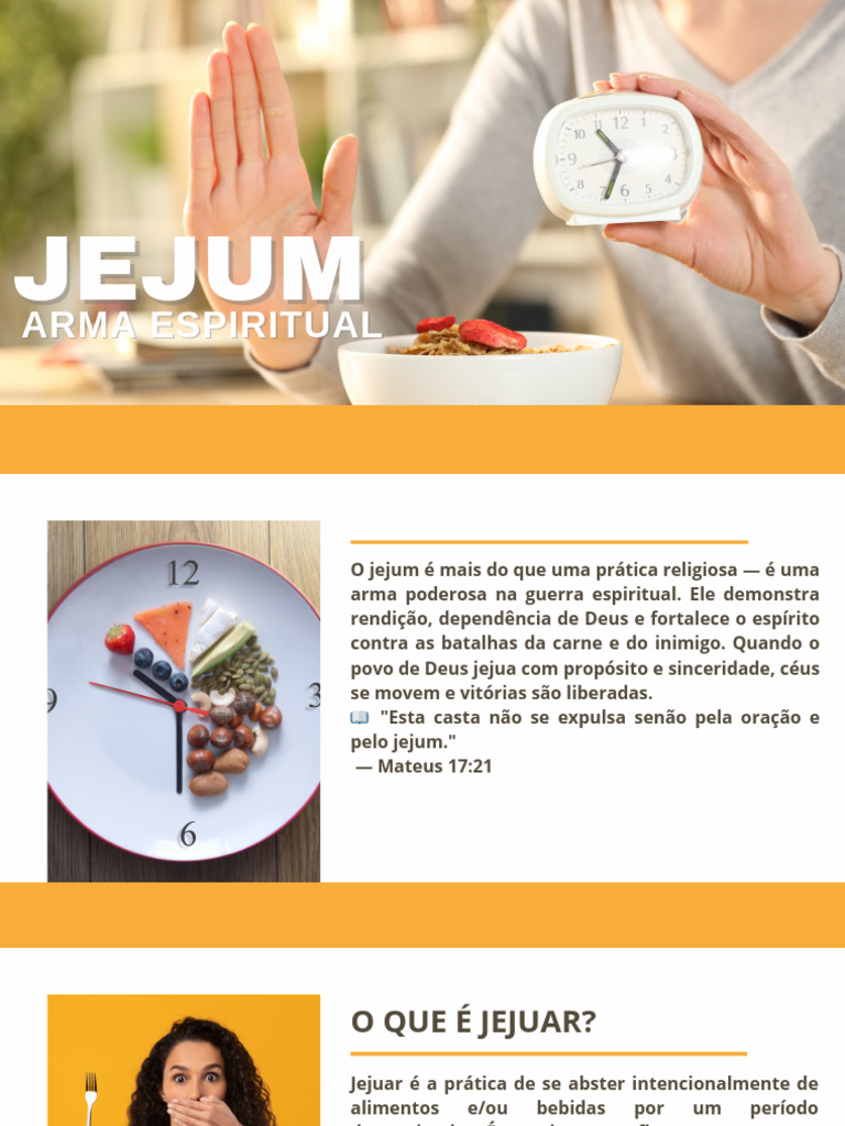 Jejum: Arma Espiritual Poderosa | PDF | Jejum | Deus
