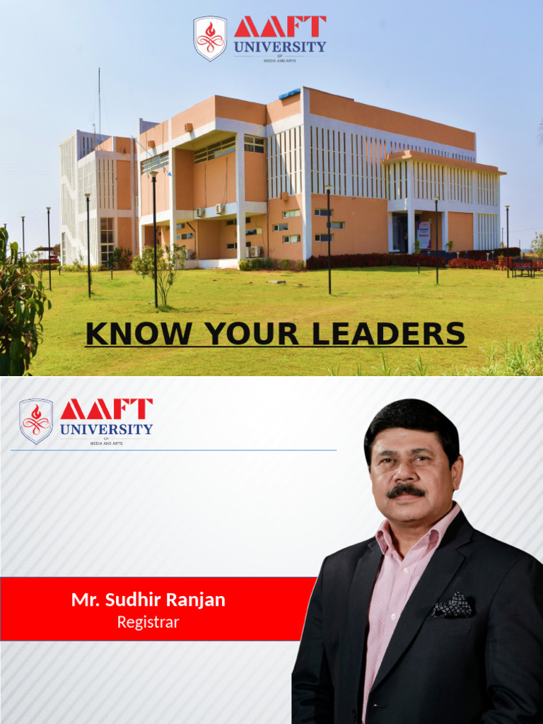 AAFT University Leadership Profiles | PDF | Fashion | Fashion Design