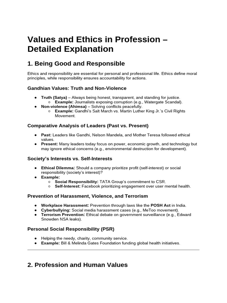 Ethics and Values in Professional Life | PDF | Substance Abuse | Corruption