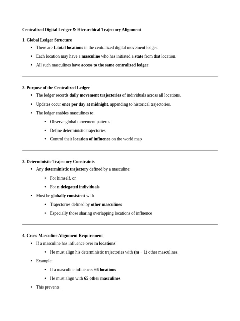 Centralized Digital Ledger Dynamics | PDF | Determinism