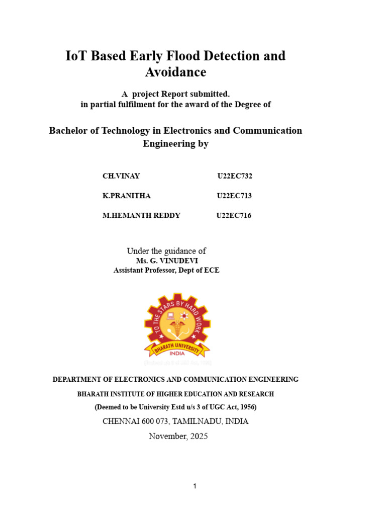 IoT Early Flood Detection System | PDF | Internet Of Things | Flood