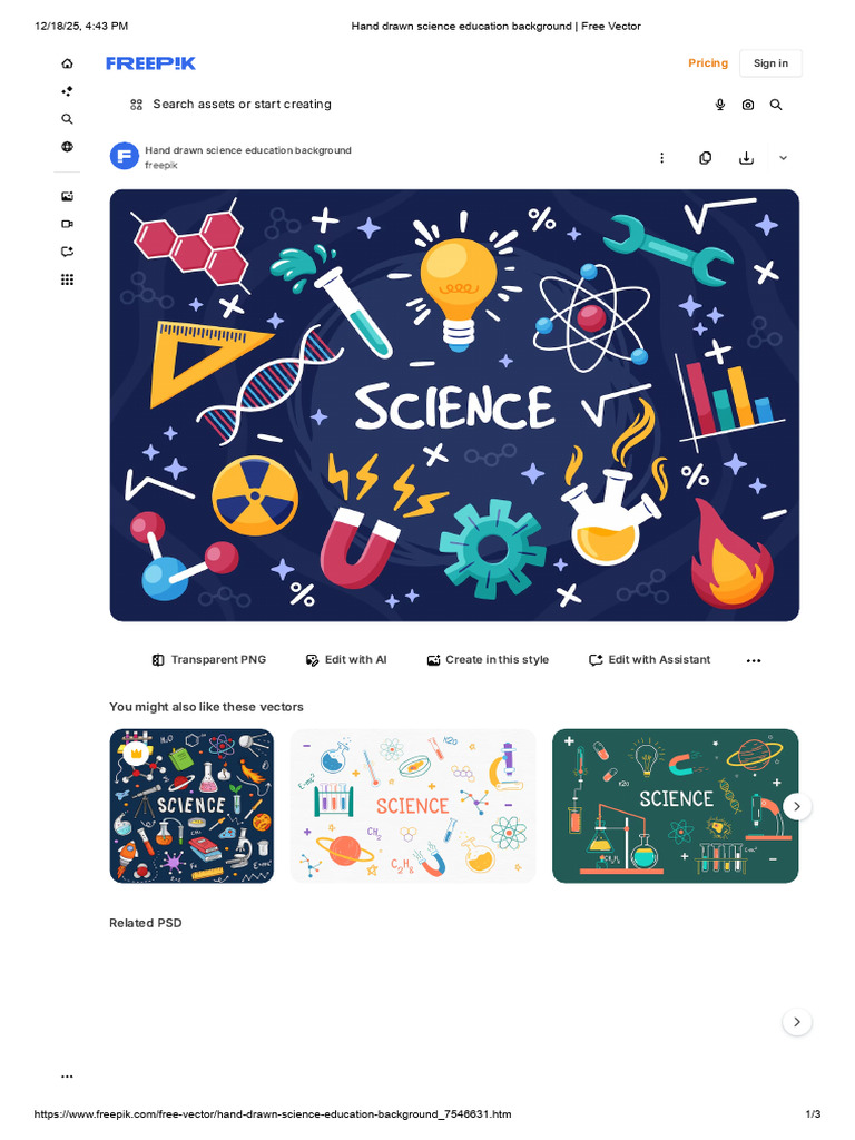 Hand Drawn Science Education Background - Free Vector | PDF | Computing ...