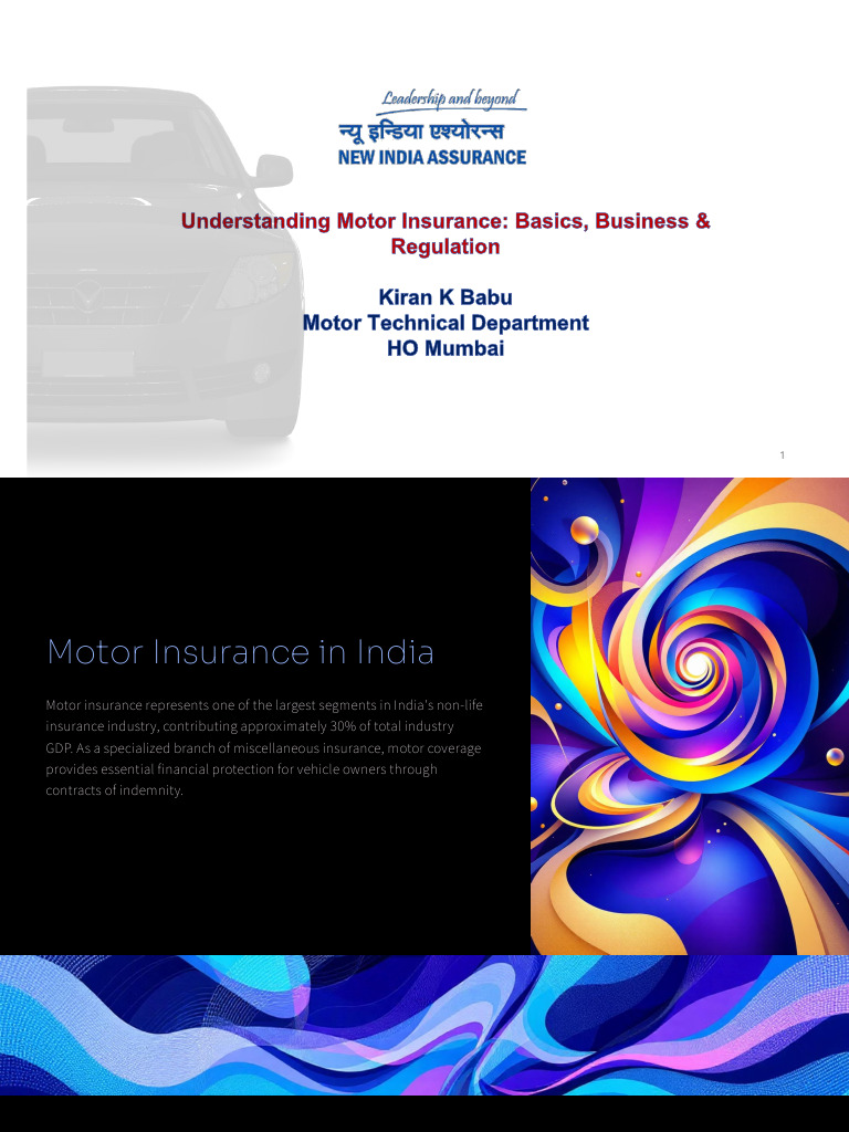 Motor Od | PDF | Insurance | Vehicle Insurance