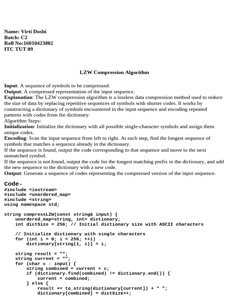 Itc Tut9 | PDF