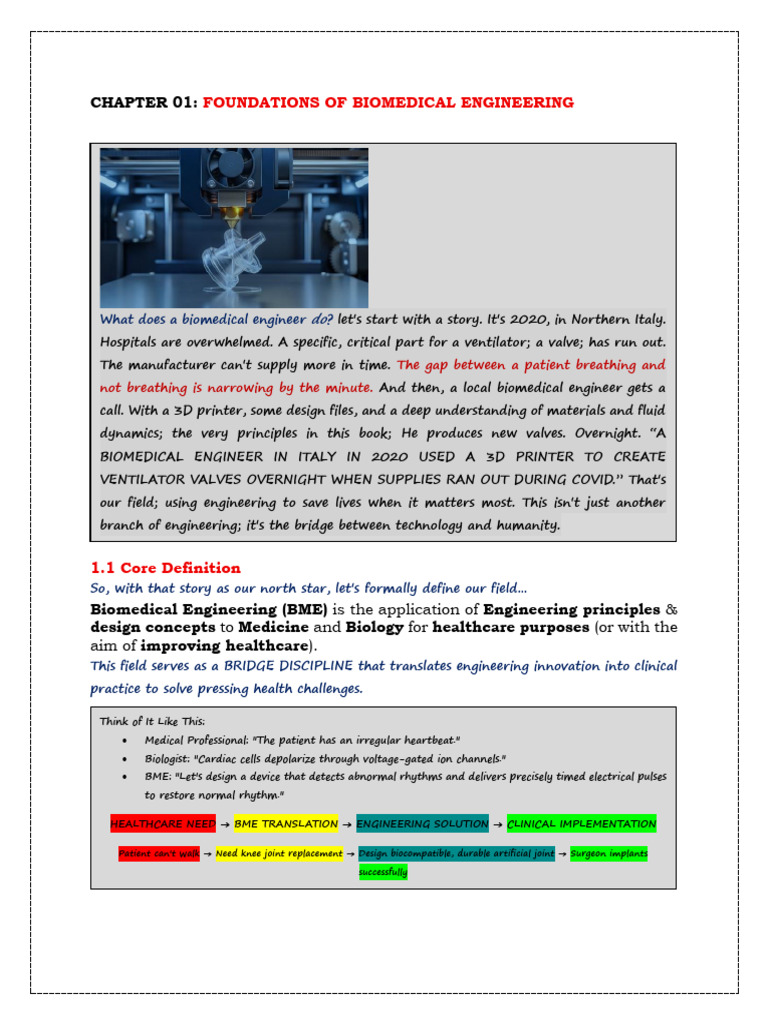 Foundations of Biomedical Engineering | PDF | Biomedical Engineering ...