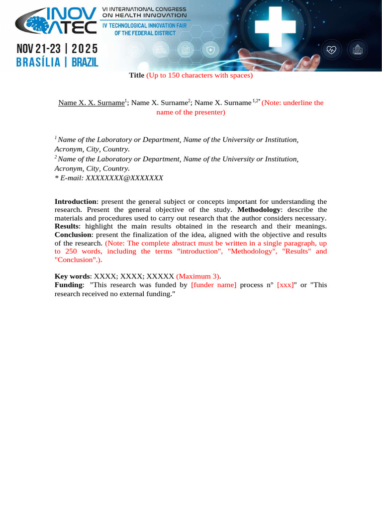 Template Abstract VI INOVATEC | PDF