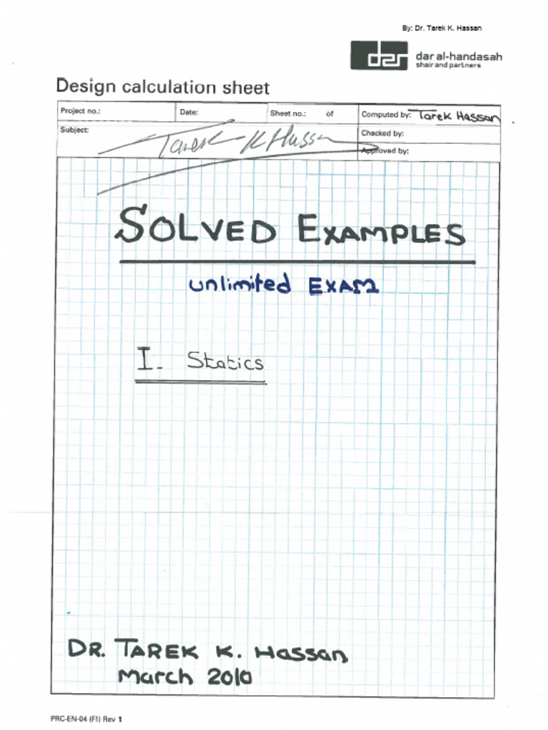 Solved Exams & Examples - Binded | PDF