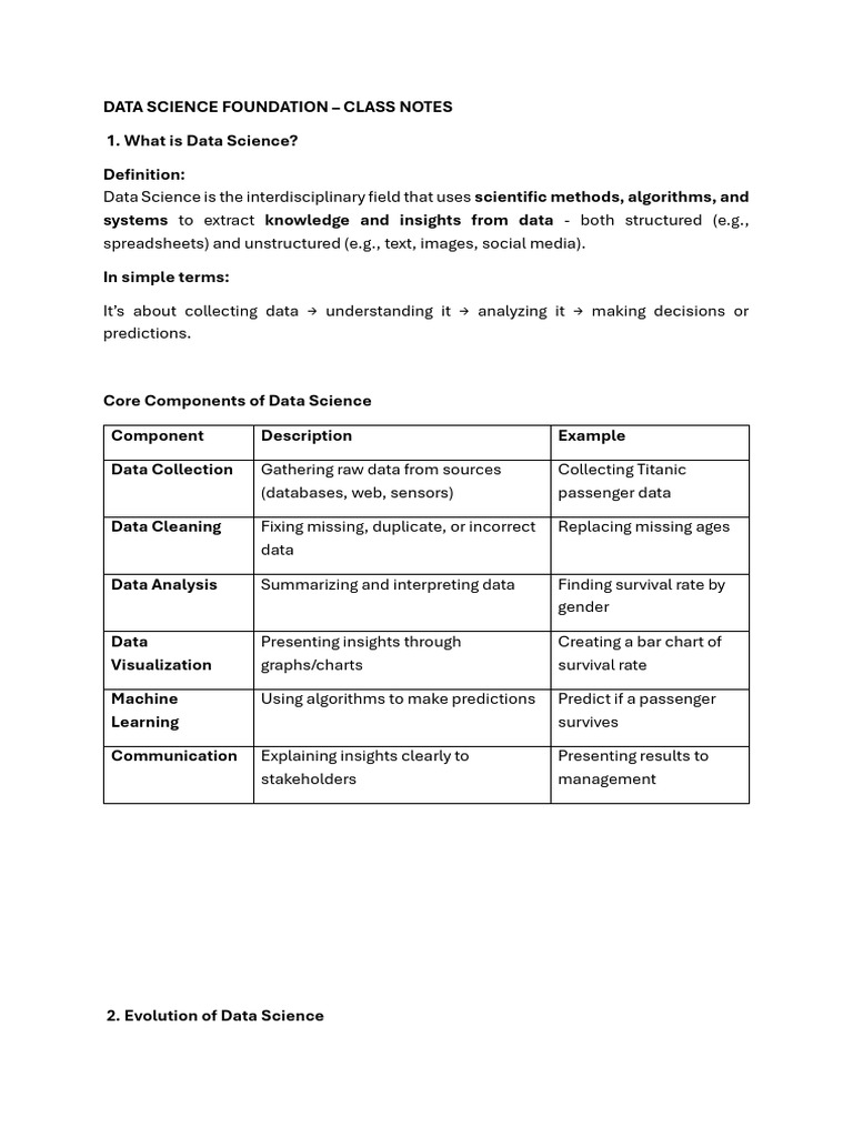 Data Science Fundamentals and Workflow | PDF | Data Science | Analytics
