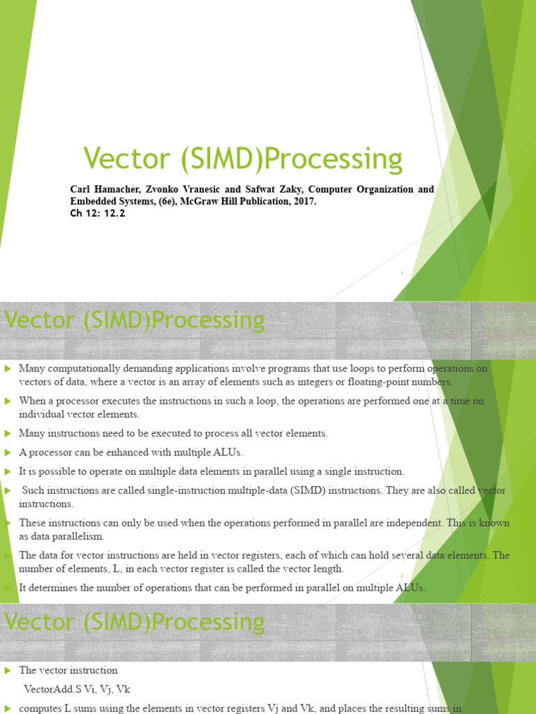 Understanding Vector SIMD Processing | PDF | Computer Engineering ...