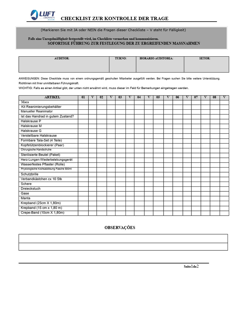 Checklist Für Den Apfel | PDF