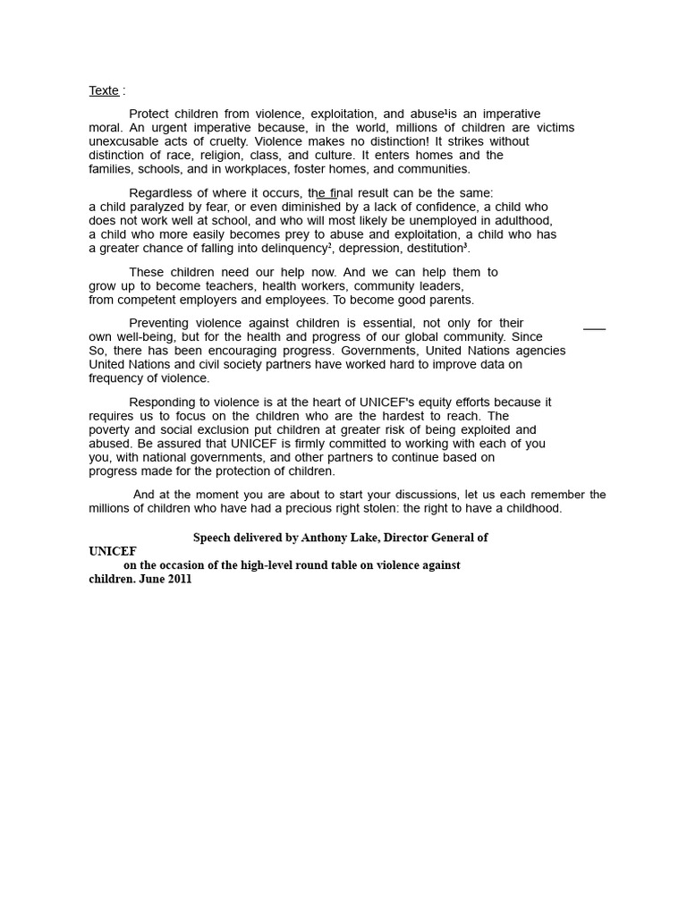 Protecting Children from Violence | PDF