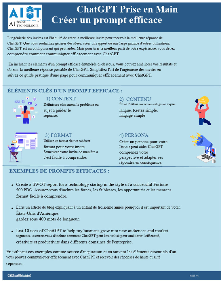 Guide pour créer des prompts efficaces | PDF | Analyse SWOT