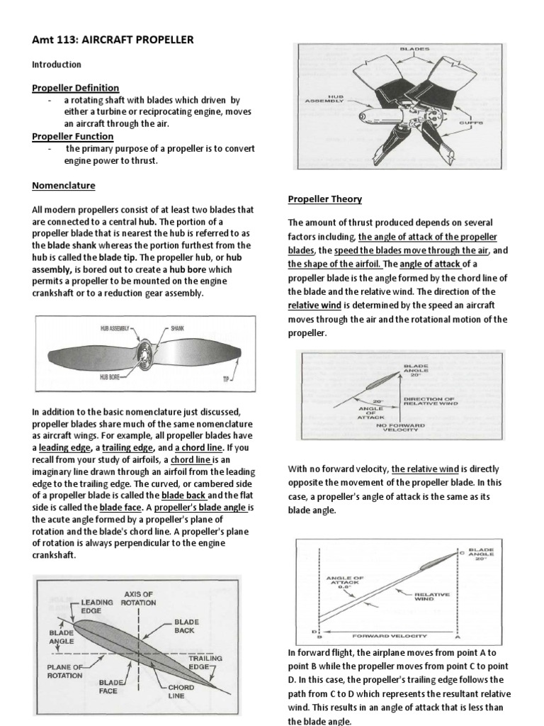 Types and Functions of Aircraft Propellers | PDF | Propeller | Aircraft