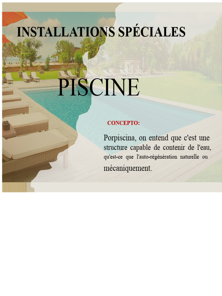 Guide des installations de piscines | PDF | Piscine | Filtration