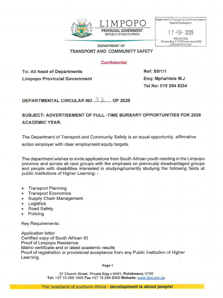 Departmental Circular No 32 | PDF