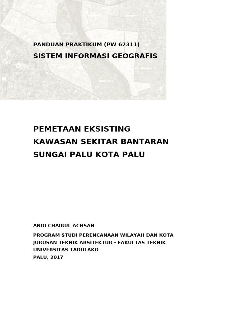 Pemetaan Kawasan Bantaran Sungai Palu | PDF