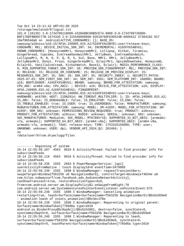 Android Install Staging Log Analysis | PDF | System Software | Arm ...